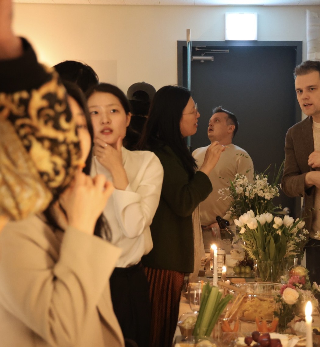 Jay Lee at Studio Opening Party, Material Memory Studio, Mullaedong Seoul — April 2026